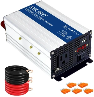 XYZ INVT 600W Power Inverter 24V DC to 110V 120V AC XYZ INVT 600W Power Inverter 24V DC to 110V 120V AC