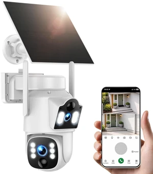 VOOPEAK 4G LTE Cellular Security Camera, Dual Lens 360 Human Auto Tracking VOOPEAK 4G LTE Cellular Security Camera, Dual Lens 360 Human Auto Tracking