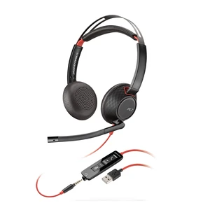Plantronics - Blackwire C5220 - Wired, Dual-Ear (Stereo) Headset with Boom Mic - USB-A, 3.5 mm to connect to your PC, Mac, Tablet and/or Cell Phone Plantronics - Blackwire C5220 - Wired, Dual-Ear (Stereo) Headset with Boom Mic - USB-A, 3.5 mm to connect to your PC, Mac, Tablet and/or Cell Phone