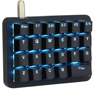 Koolertron 23-Key One-Handed Mechanical Keypad, Blue LED Koolertron 23-Key One-Handed Mechanical Keypad, Blue LED