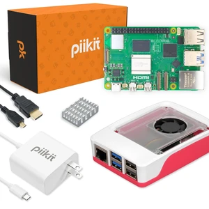 PiiKit Starter Kit for Raspberry Pi 5 4 GB - Essential Edition ^^ 27 W Power Supply ^^ Case with Integrated Fan and Heat Sink ^^ 4K 60 Hz Micro-HDMI Cable PiiKit Starter Kit for Raspberry Pi 5 4 GB - Essential Edition ^^ 27 W Power Supply ^^ Case with Integrated Fan and Heat Sink ^^ 4K 60 Hz Micro-HDMI Cable