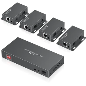 Elalight 4K 1x4 HDMI Extender Splitter Over CAT5/6/7 Ethernet Cable 165FT Elalight 4K 1x4 HDMI Extender Splitter Over CAT5/6/7 Ethernet Cable 165FT