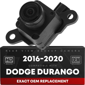 Rear View Backup Camera, Reverse Park Assist - Compatible with 2016-2020 Dodge Durango - OEM 68367610AB, CH1960107 Rear View Backup Camera, Reverse Park Assist - Compatible with 2016-2020 Dodge Durango - OEM 68367610AB, CH1960107