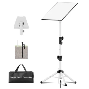 Starlink Tripod Mount Gen 3/4/4X Adjustable Height Portable Starlink Stand Stable Iron Connector for Outdoor Travel RV White Starlink Tripod Mount Gen 3/4/4X Adjustable Height Portable Starlink Stand Stable Iron Connector for Outdoor Travel RV White