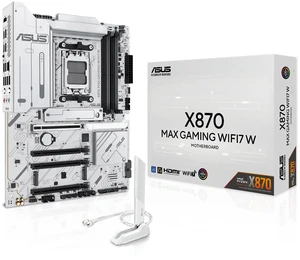 ASUS X870 MAX Gaming WIFI7W Motherboard Socket AMD AM5 ASUS X870 MAX Gaming WIFI7W Motherboard Socket AMD AM5