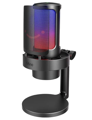 FIFINE AmpliGame A8 USB Gaming Condenser Microphone with RGB Control for PC FIFINE AmpliGame A8 USB Gaming Condenser Microphone with RGB Control for PC