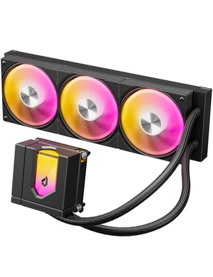 upHere 360mm AIO Liquid CPU Cooler - Intel LGA 1851/1700/2011 & AMD AM5/AM4, Magnetic Pump Cover, 5V ARGB SYNC, All-in-One Cable Mangement, 300W TDP Cooling Black upHere 360mm AIO Liquid CPU Cooler - Intel LGA 1851/1700/2011 & AMD AM5/AM4, Magnetic Pump Cover, 5V ARGB SYNC, All-in-One Cable Mangement, 300W TDP Cooling Black