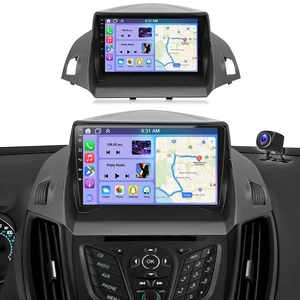 2G+64G Double Din Car Radio for Ford Escape 2013-2016 with Wireless CarPlay and Android Auto, 9 Inch Touchscreen Android 14 Car Stereo Head Unit with Bluetooth GPS WiFi FM SWC Backup Camera 2G+64G Double Din Car Radio for Ford Escape 2013-2016 with Wireless CarPlay and Android Auto, 9 Inch Touchscreen Android 14 Car Stereo Head Unit with Bluetooth GPS WiFi FM SWC Backup Camera
