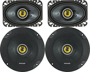KICKER Speaker Package of 2 Items: CS Series Two 6.5" Coaxial Speakers 4-Ohm & Two 4"x6" Coaxial Speakers 4-Ohm - 1x 46CSC654, 1x 46CSC464 KICKER Speaker Package of 2 Items: CS Series Two 6.5" Coaxial Speakers 4-Ohm & Two 4"x6" Coaxial Speakers 4-Ohm - 1x 46CSC654, 1x 46CSC464