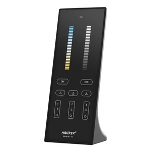 MiBOXER Y2-B CCT Vertical Remote 2.4GHz, 3-Zone Tunable White LED Dimmer, Color Temperature & Brightness, Standing or Wall-Mount Remote, White or Black 2.4G MiBOXER Y2-B CCT Vertical Remote 2.4GHz, 3-Zone Tunable White LED Dimmer, Color Temperature & Brightness, Standing or Wall-Mount Remote, White or Black 2.4G