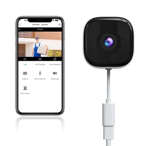 mugroxa 3MP F1.0 2K Window Security Camera Indoor Dual-Band (2.4GHz/5GHz) with Black Light Full-Color Night Vision, 24/7 Recording, Motion Detection, SD Card & US Cloud Storage (1, White) mugroxa 3MP F1.0 2K Window Security Camera Indoor Dual-Band (2.4GHz/5GHz) with Black Light Full-Color Night Vision, 24/7 Recording, Motion Detection, SD Card & US Cloud Storage (1, White)
