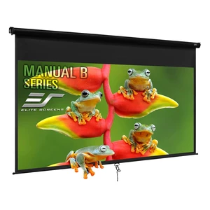 Elite Screens Manual Pull Down Projector Screen 110-INCH Home Movie Cinema Gaming Office Presentation, ISF Certified, Auto-Lock Mechanism, 4K / 8K 3D Ultra HDR HD Ready, M110H Elite Screens Manual Pull Down Projector Screen 110-INCH Home Movie Cinema Gaming Office Presentation, ISF Certified, Auto-Lock Mechanism, 4K / 8K 3D Ultra HDR HD Ready, M110H