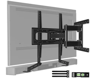 HOME VISION Full Motion TV Mount Soundbar Bundle for 26-70" TVs, 132 lbs HOME VISION Full Motion TV Mount Soundbar Bundle for 26-70" TVs, 132 lbs