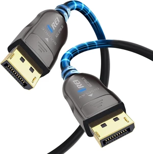 OREI 8K DisplayPort 2.0 AOC Cable 100ft 54Gbps, 8K@120Hz, 4K@240Hz, VRR OREI 8K DisplayPort 2.0 AOC Cable 100ft 54Gbps, 8K@120Hz, 4K@240Hz, VRR