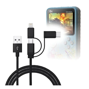 BoxWave Cable Compatible with CredevZone FC3000 (2.8 in) - AllCharge 3-in-1 Cable - Jet Black BoxWave Cable Compatible with CredevZone FC3000 (2.8 in) - AllCharge 3-in-1 Cable - Jet Black