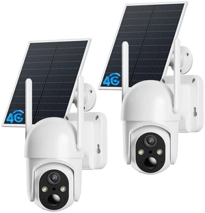 ELYSOO 4G LTE Cellular Security Cameras 2 Pack, Solar Powered Outdoor Off Grid for Farms & Ranches, 360 Coverage, 2K Night Vision, Built-in SIM Card, Compatible with Verizon/AT&T/T-Mobile, White ELYSOO 4G LTE Cellular Security Cameras 2 Pack, Solar Powered Outdoor Off Grid for Farms & Ranches, 360 Coverage, 2K Night Vision, Built-in SIM Card, Compatible with Verizon/AT&T/T-Mobile, White