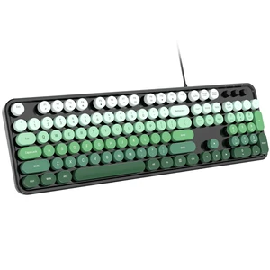 Dliter Wired Keyboard, 104 Keys Full Size Typewriter Keyboards, USB Plug and Play Office Keyboard with Number Pad, Caps Indicators, Foldable Stands for Windows, PC, Laptop (Black Green) Dliter Wired Keyboard, 104 Keys Full Size Typewriter Keyboards, USB Plug and Play Office Keyboard with Number Pad, Caps Indicators, Foldable Stands for Windows, PC, Laptop (Black Green)