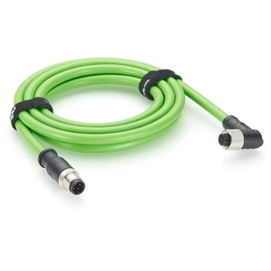 Right Angle M12 D-Code 4 Pin Male to Female Extension Cable CAT5e SFTP Shielded IP67 Drag Chain Industrial Ethernet Cable for PROFINET, EtherCAT, PLC, Robotics, Machine Vision, Automation (5M/16.4FT) Right Angle M12 D-Code 4 Pin Male to Female Extension Cable CAT5e SFTP Shielded IP67 Drag Chain Industrial Ethernet Cable for PROFINET, EtherCAT, PLC, Robotics, Machine Vision, Automation (5M/16.4FT)