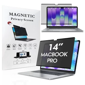 Jovpenx Magnetic Privacy Screen for MacBook Pro 14 inch (2021-2026, M1-M5, Pro, Max), Thin Removable Filter with Reversible Matte/Glossy Side for Coffee Shop Jovpenx Magnetic Privacy Screen for MacBook Pro 14 inch (2021-2026, M1-M5, Pro, Max), Thin Removable Filter with Reversible Matte/Glossy Side for Coffee Shop