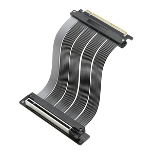 PCIe 5.0 X16 Riser Cable Graphics Card Extension Cable, Vertical Mount GPU Riser Cable for PC Case, Support PCI Express 5.0/4.0/3.0, High-Speed Shielded Flex Ribbon (20CM,Right angle-90 degrees) PCIe 5.0 X16 Riser Cable Graphics Card Extension Cable, Vertical Mount GPU Riser Cable for PC Case, Support PCI Express 5.0/4.0/3.0, High-Speed Shielded Flex Ribbon (20CM,Right angle-90 degrees)