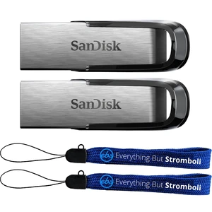 SanDisk Flash Drive 256GB Ultra Flair USB 3.0 Pen Drive 2 Pack Memory Stick Compatible with Laptops and Personal Computers -SDCZ73-256G-G46- Bundle with (2) Everything But Stromboli Lanyards SanDisk Flash Drive 256GB Ultra Flair USB 3.0 Pen Drive 2 Pack Memory Stick Compatible with Laptops and Personal Computers -SDCZ73-256G-G46- Bundle with (2) Everything But Stromboli Lanyards