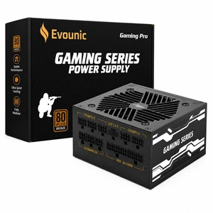 Evounic 850W Gaming Power Supply,Fully Modular ATX 3.1 PSU, Support for PCIe 5.1 GPUs, semi-Passive 120mm Fan, LLC Technology, Single Rail, for Overclocked GPUs Evounic 850W Gaming Power Supply,Fully Modular ATX 3.1 PSU, Support for PCIe 5.1 GPUs, semi-Passive 120mm Fan, LLC Technology, Single Rail, for Overclocked GPUs