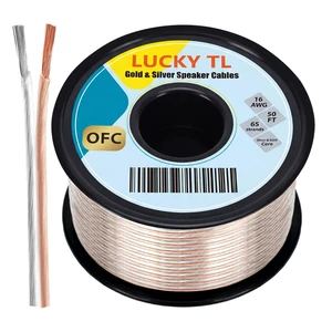 LUCKY TL 16 Gauge Speaker Wire Cable, OFC(Oxygen-Free Copper),50 ft Spool LUCKY TL 16 Gauge Speaker Wire Cable, OFC(Oxygen-Free Copper),50 ft Spool