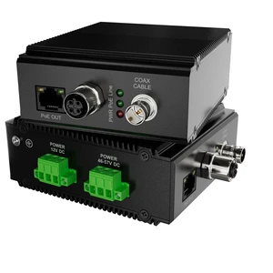M12 + RJ45 Industrial PoE Ethernet Extender Kit, 800m 2600ft, DIN Rail M12 + RJ45 Industrial PoE Ethernet Extender Kit, 800m 2600ft, DIN Rail