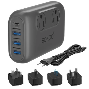 SOKOO 230-Watt Step Down 100-220V to 110V Voltage Converter SOKOO 230-Watt Step Down 100-220V to 110V Voltage Converter