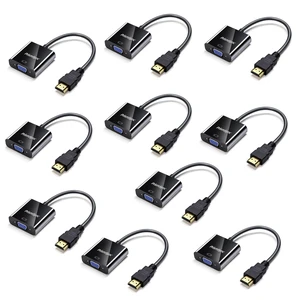 PrismSync HDMI to VGA Adapter 10-Pack for Laptop to Projector 1080p PrismSync HDMI to VGA Adapter 10-Pack for Laptop to Projector 1080p
