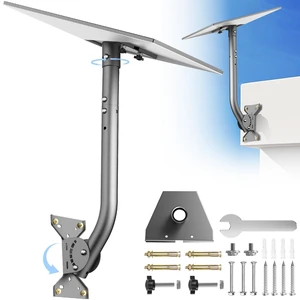 Starlink 4/4X/Gen 3 Mount, Adjustable Wall & Roof Mounting Kit Compatible with Starlink V3/4/4X Standard Dish for Concrete or Wood Walls, Easy Installation, Include Aluminium Pipe Adapter Starlink 4/4X/Gen 3 Mount, Adjustable Wall & Roof Mounting Kit Compatible with Starlink V3/4/4X Standard Dish for Concrete or Wood Walls, Easy Installation, Include Aluminium Pipe Adapter
