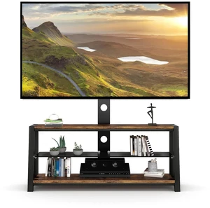 Meihua Wood Entertainment Center TV Stand Console with Swivel Mount for 32-65 inch Flat Panel&Curved Screen TV, Height Adjustable Entertainment Stand with Cable Management Meihua Wood Entertainment Center TV Stand Console with Swivel Mount for 32-65 inch Flat Panel&Curved Screen TV, Height Adjustable Entertainment Stand with Cable Management