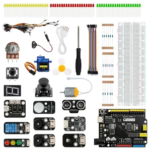 NebuCraft UNO R3 STEAM Starter Kit, Full Electronic Components for Circuit Experiments, Compatible with Arduino IDE NebuCraft UNO R3 STEAM Starter Kit, Full Electronic Components for Circuit Experiments, Compatible with Arduino IDE