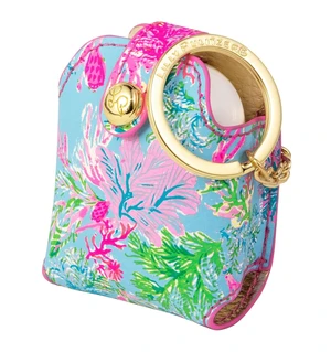 Lilly Pulitzer Leatherette Headphone Holder, Cute Keychain Case with Access to Charging Port, Cay to My Heart Lilly Pulitzer Leatherette Headphone Holder, Cute Keychain Case with Access to Charging Port, Cay to My Heart