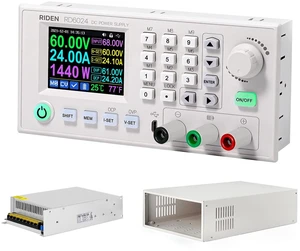RD RD6024W 60V 24A 1140W@ 110VAC Step Down Regulated Lab Power Supply Whole Set not Assembled RD RD6024W 60V 24A 1140W@ 110VAC Step Down Regulated Lab Power Supply Whole Set not Assembled