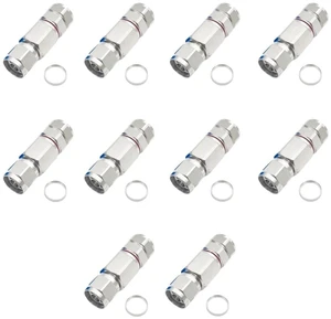BEUDOUFORU N Male Heliax Connector 1/2" Coax Cable RF Adapter for Andrew LDF 4-50A/Belden RA500/LCF12-50J 1/2 Flexible Annular Corrugated Coax Cable Ends (10) BEUDOUFORU N Male Heliax Connector 1/2" Coax Cable RF Adapter for Andrew LDF 4-50A/Belden RA500/LCF12-50J 1/2 Flexible Annular Corrugated Coax Cable Ends (10)