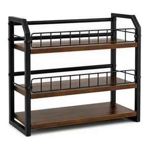 HLiikuikin 3-Tier CD Display Shelf, CD Storage Rack for CDs, Records, Media Organizer for Home Office Desktop HLiikuikin 3-Tier CD Display Shelf, CD Storage Rack for CDs, Records, Media Organizer for Home Office Desktop