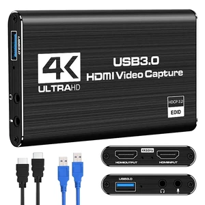HDMI Video Capture Card 1080P 60FPS, USB 3.0 Game Capture Device HDMI Video Capture Card 1080P 60FPS, USB 3.0 Game Capture Device