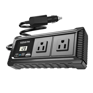 200W Car Power Inverter DC12V to AC110V, Car Charger with Dual AC Outlet 18W QC 3.0 USB-A and PD27W USB-C Fast Charger and Car Cigarette Lighter, Power Inverters for Road Trip,Camping,Work (Black) 200W Car Power Inverter DC12V to AC110V, Car Charger with Dual AC Outlet 18W QC 3.0 USB-A and PD27W USB-C Fast Charger and Car Cigarette Lighter, Power Inverters for Road Trip,Camping,Work (Black)