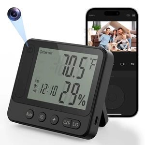 MEBAO 4K WiFi Hidden Camera Clock with Hygrometer & Thermometer MEBAO 4K WiFi Hidden Camera Clock with Hygrometer & Thermometer