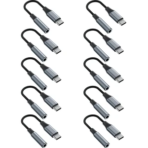 YGKSAA 10PCS USB C to 3.5mm Female Headphone Jack Adapter YGKSAA 10PCS USB C to 3.5mm Female Headphone Jack Adapter