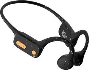 Tayogo Swimming Headphones-Bone Conduction Headphones, IP68 Waterproof Built-in MP3 Player 32G Memory, Underwater Swimming Headphone, Wireless Open Earphones Bluetooth 5.4, for Running, Cycling Black