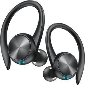 Wireless Earbuds 60H Playback Earphones Earbuds Charging Case Digital Display Wireless Bluetooth Ear Buds with Ear Hooks for Sports/Workout in-Ear Headphones for TV/Phone/Laptop/ipad
