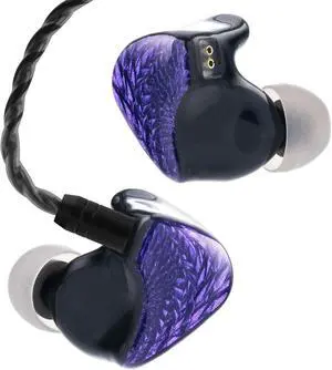 QOA Celest Wyvern Black 1DD in Ear Monitor HiFi Wired Earbuds Gaming Earbuds IEM Earphones with Hand-Paint Faceplate, 0.78 2pin Detachable Cable for Musician Audiophile Studio(3.5mm)