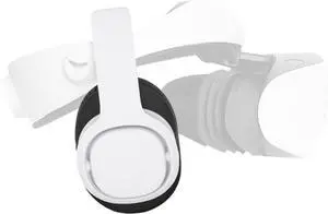 PH2 Stereo VR Headphones for PS VR 2 - Clip On Design Easy to Install and Remove - Looks Tidy with Cable Router - More Comforable Than in-Ear Buds -75mm x 90mm Earmuffs White