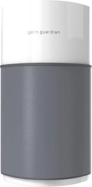GermGuardian Airsafe+ XL Intelligent Air Purifier for Home, Wildfire Smoke, Pollen, Odors with HEPA Pure Filter, UV-C, Air Quality Indicator, for Large Rooms 1680 sq. ft, 20, Gray/White, AC3200