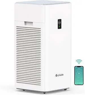 Large Room Air Purifier, H13 True HEPA,4555 Sq.Ft Coverage,24dB Low Noise For Bedroom Air Purifiers,Removal Of 99.99% 0.01 Microns Particles, PM2.5 Monitor(Y1000)