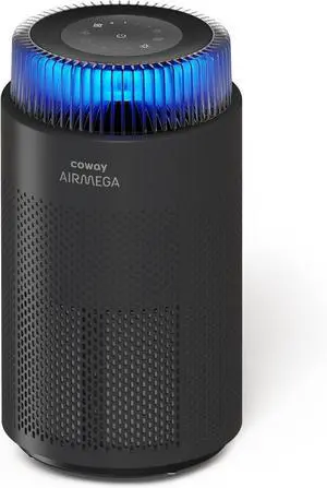 COWAY Air Purifiers for Bedroom Home up to 810 ft², True HEPA Filter for Smoke, Allergies, Pet Dander, Odor, AQI Monitor, Auto&Sleep Mode, Timer, Filter Indicator, Night Light, 3yr Warranty, 100 Black