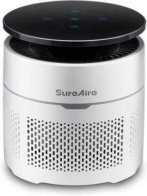 Air Purifiers with 360° Circulate Purification, True HEPA H13 Air Cleaner for Bedroom Office, Filters Smoke, Pet Dander, Cat Pee Smell, Odor, Pollen, Dust, Portable Desktop Size, Design in the USA
