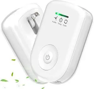 2 Pack Air Purifiers Plug In Wall for Home, Ozone Odor Eliminator Air Ionizer with Negative Ions for Strong Odors, Pet Deodorizer for Dog Cat and Smoke Smell in Small Room Bedroom Bathroom Kitchen